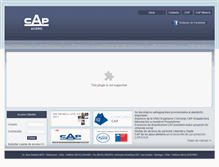Tablet Screenshot of capacero.cl